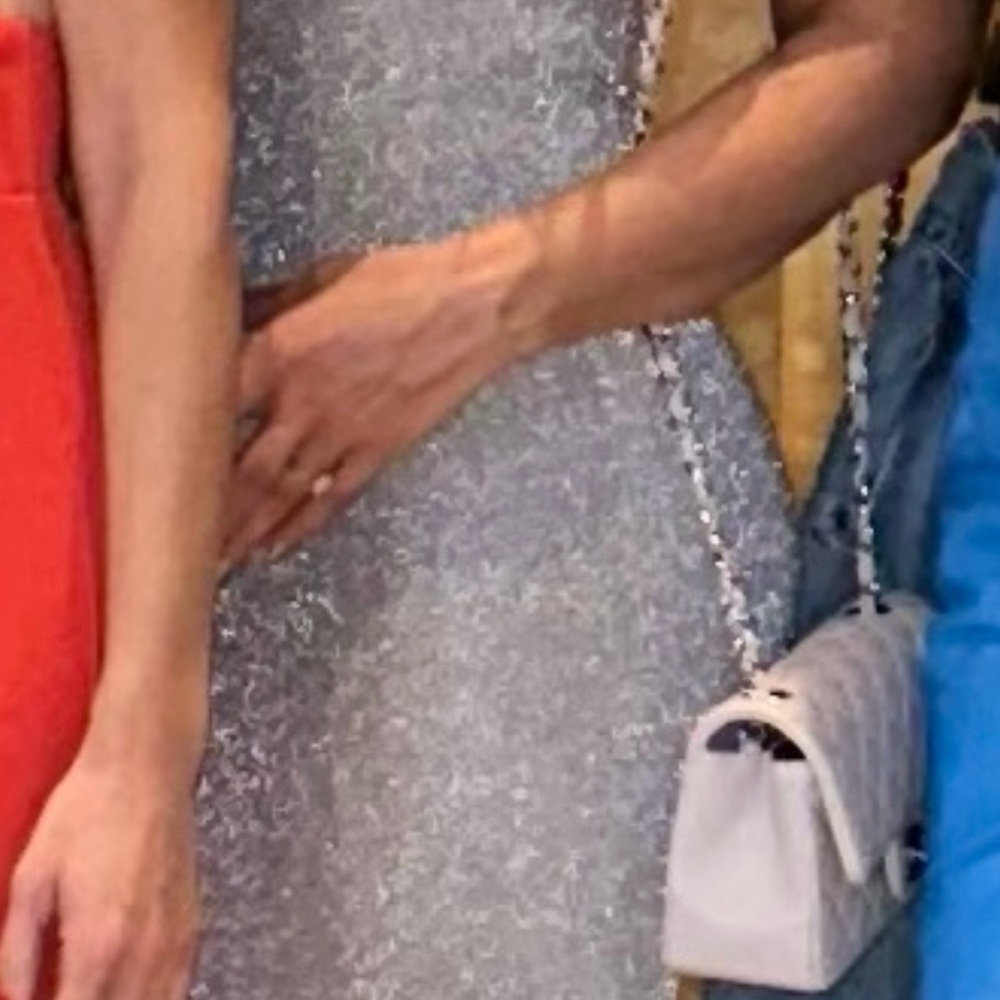 A.L.C silver midi dresss